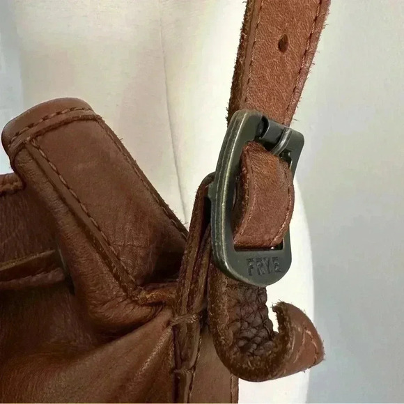 Frye Large Leather Drawstring Bag - Picture 7 of 16